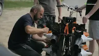 alytiskis dviratis varomas oro putikliais