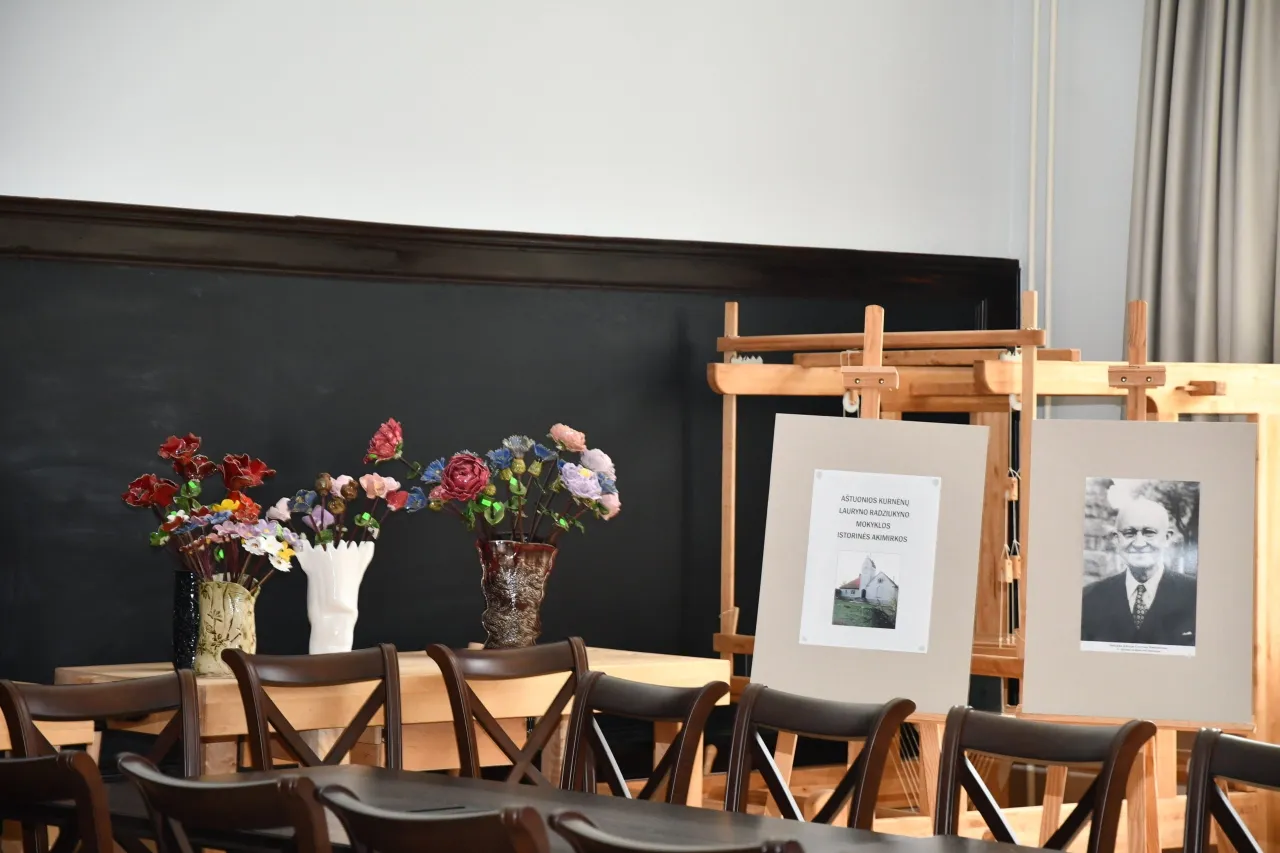 ekskursiju metu mokykloje pristatoma ikurejo lauryno radziukyno istorija scaled