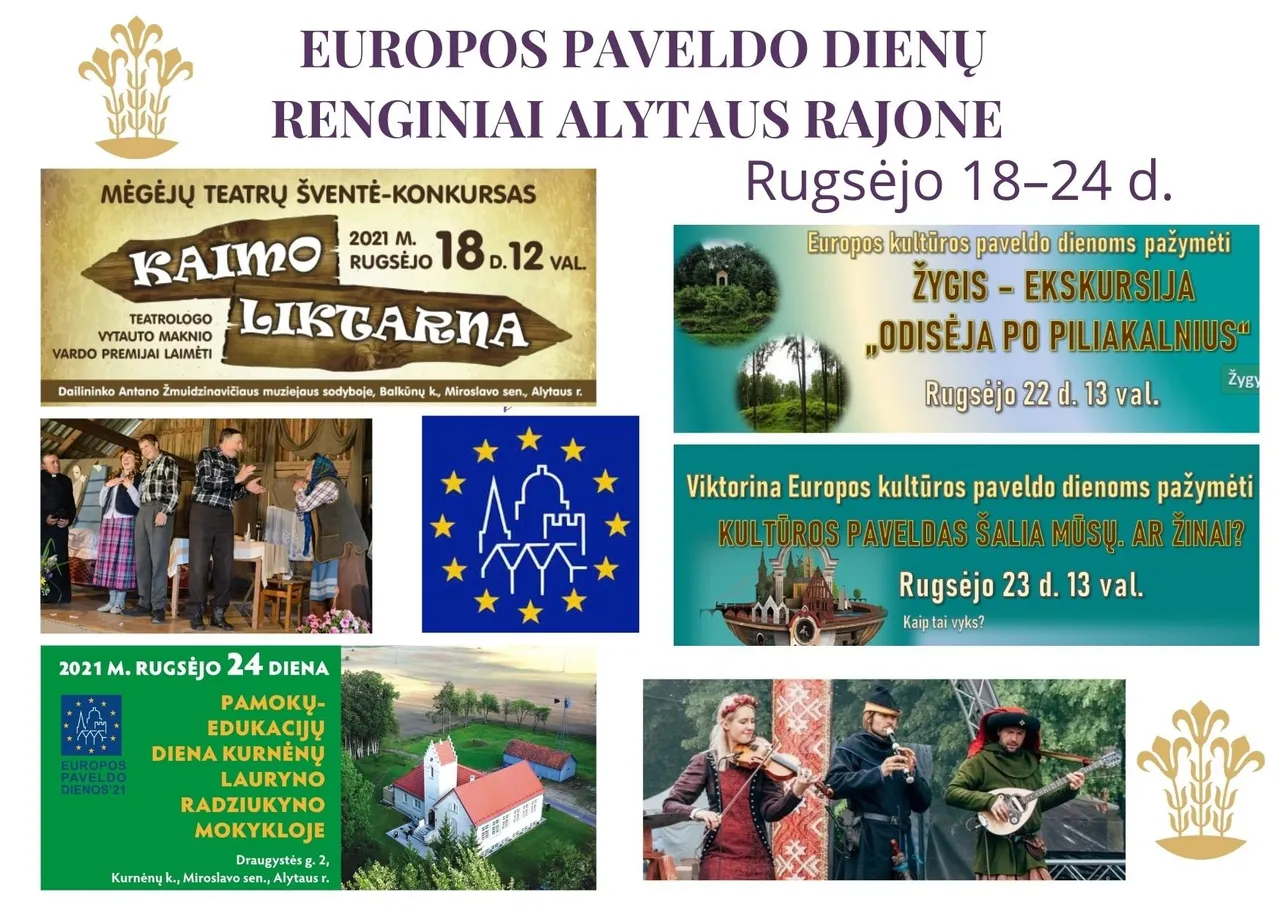 europos paveldo dienos alytaus rajone