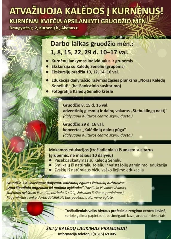 kurnenai kviecia gruodis