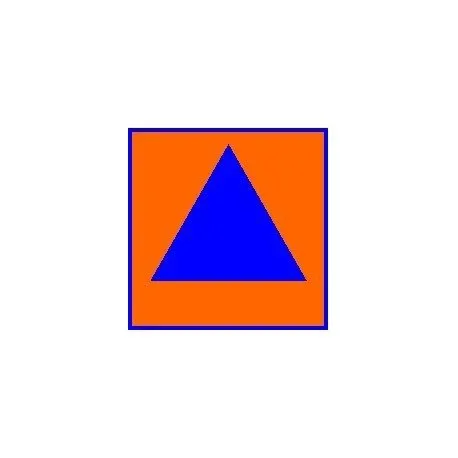 lipdukas kolektyvines apsaugos statinio zymejimo zenklas 250x250mm