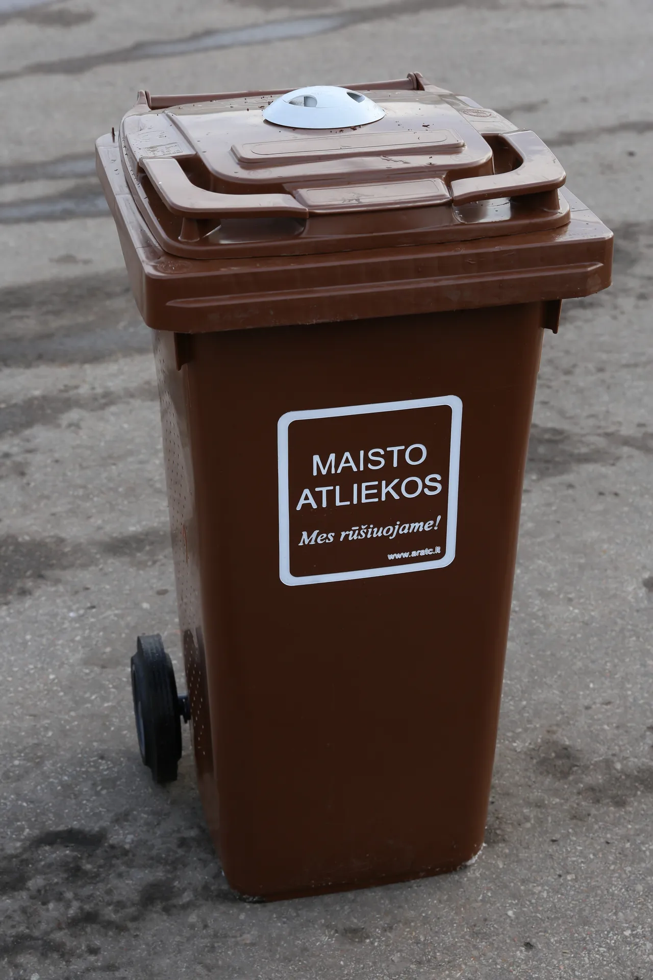 maisto atlieku konteineris