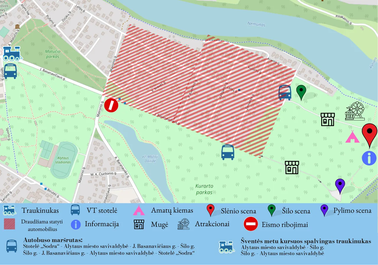 transporto zemelapis