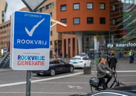 stationsplein rookvrij bord