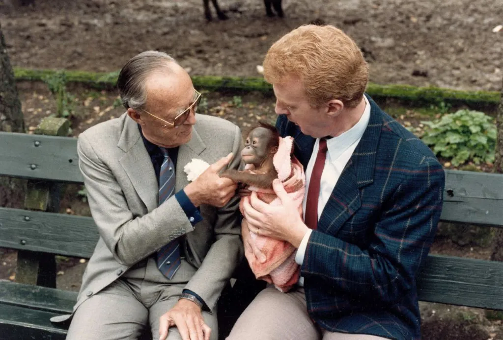 burgers zooprins bernhard en andre van duin met sabientje 1987 foto arjan vennema