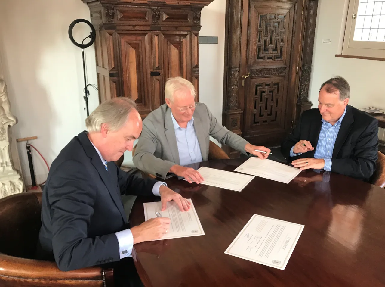 ondertekening oorkonde huybert van oldenhofje