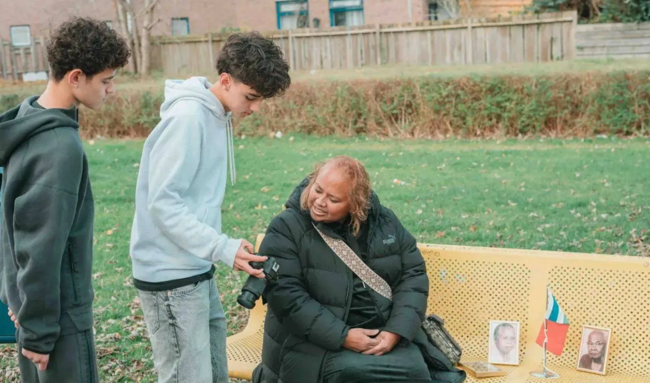 'Wij zijn de stad'.Rozet