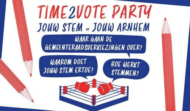 Time2Vote Party Jouw stem Jouw Arnhem - Rozet
