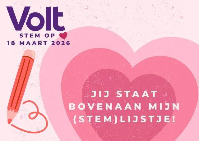 Volt valentijnskarrt - lijstje