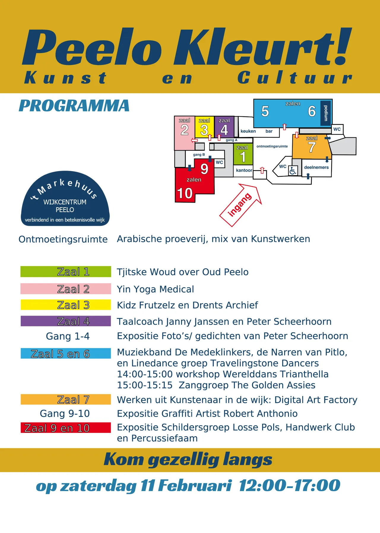 aangepaste a5 social achter flyer peelo kleurt