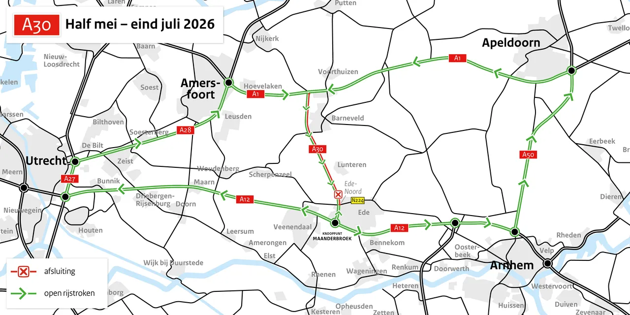 RWS_Omleidingskaart_A30_mei-juli