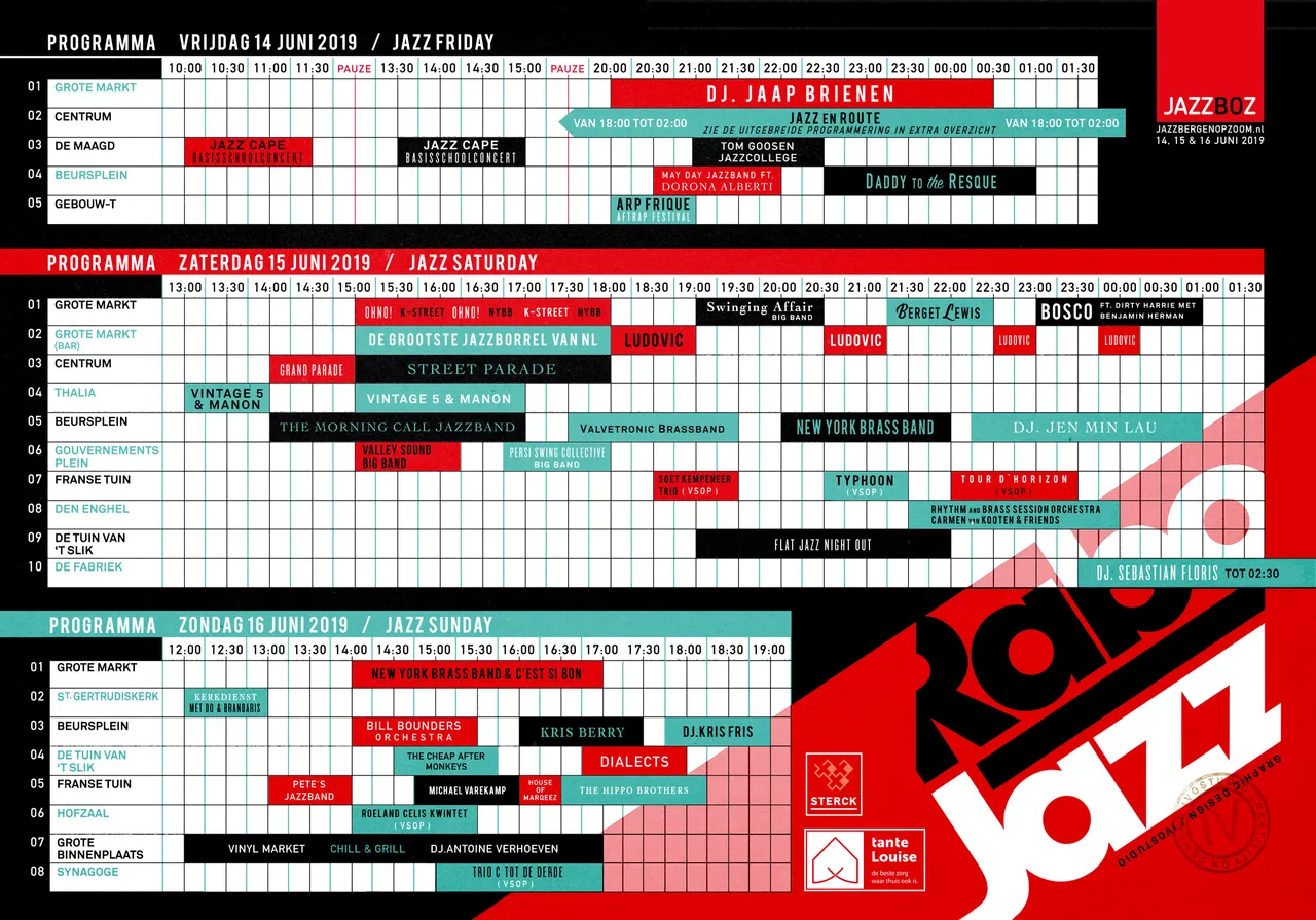 blokkenschema jazzboz 2019 vrij za zon