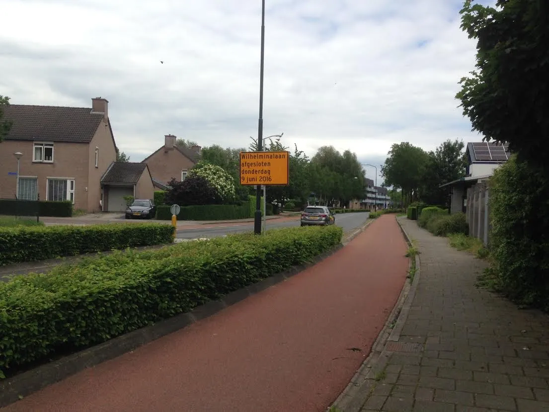 afsluiting wilhelminalaan