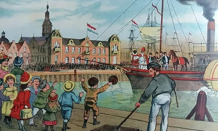 aankomst stoomboot