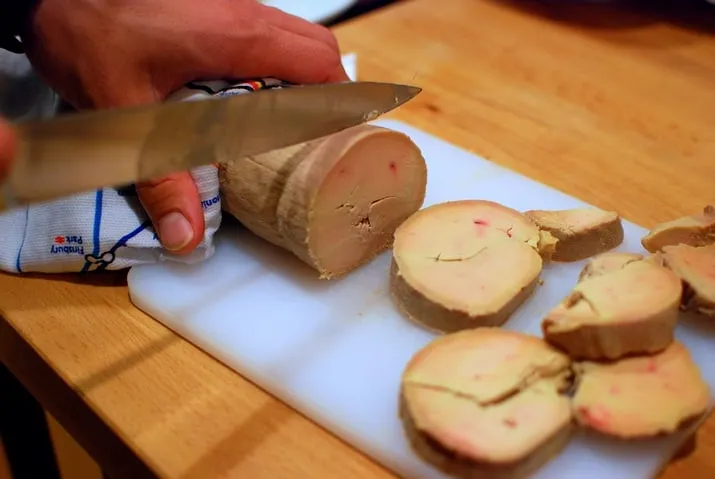 cutting foie gras wikipedia