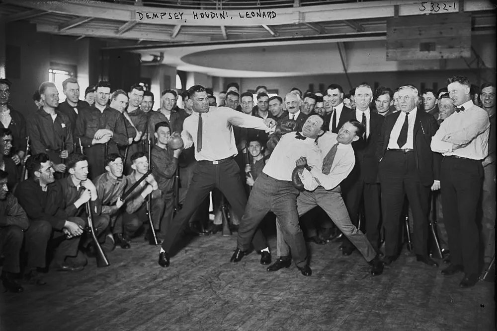 dempsey houdini leonard boxing picryl