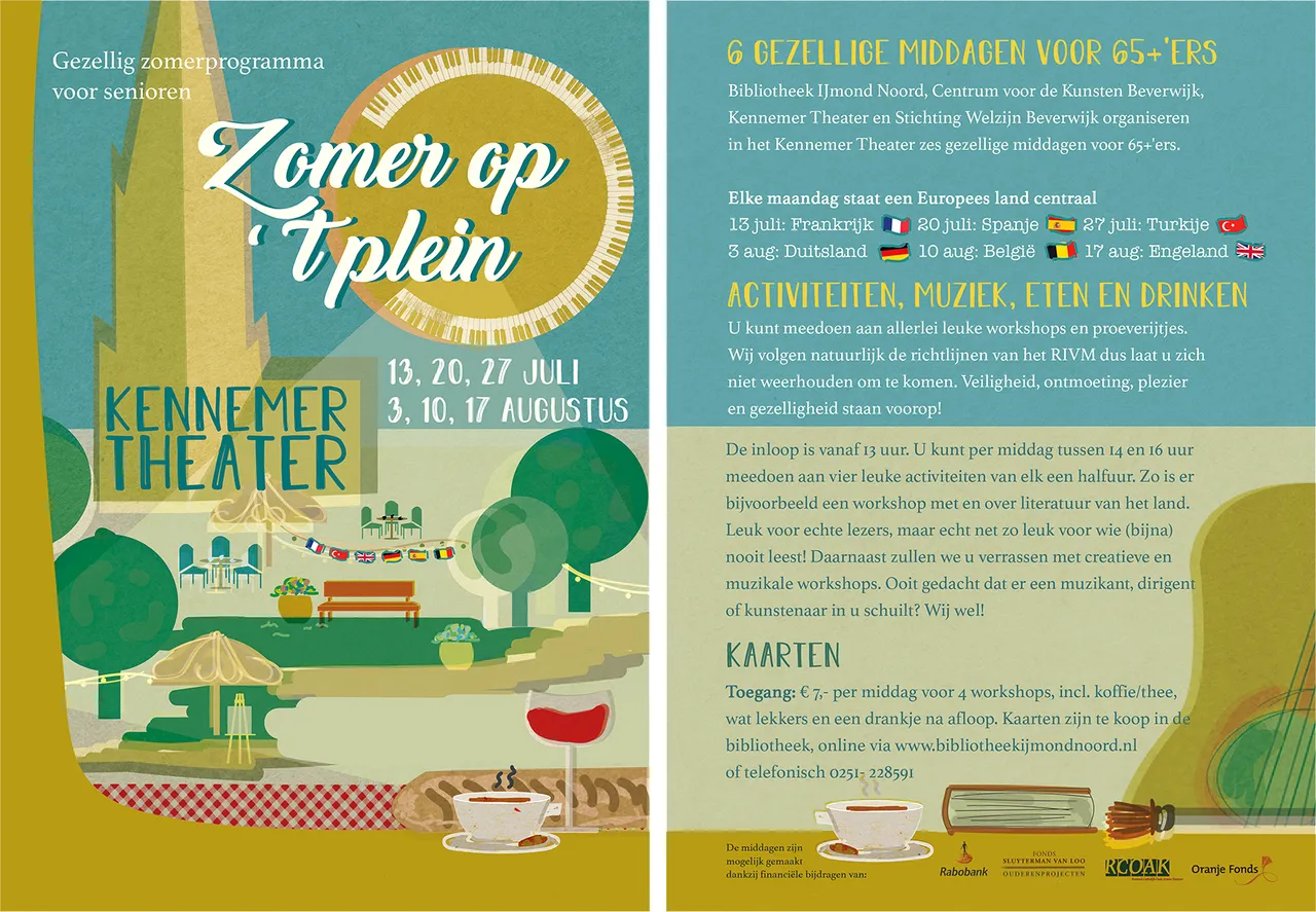 flyer zomeroptplein foto