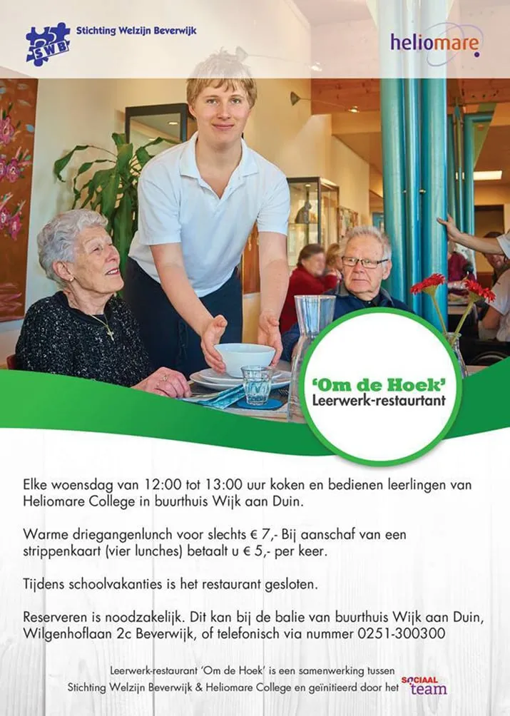 om de hoek affiche