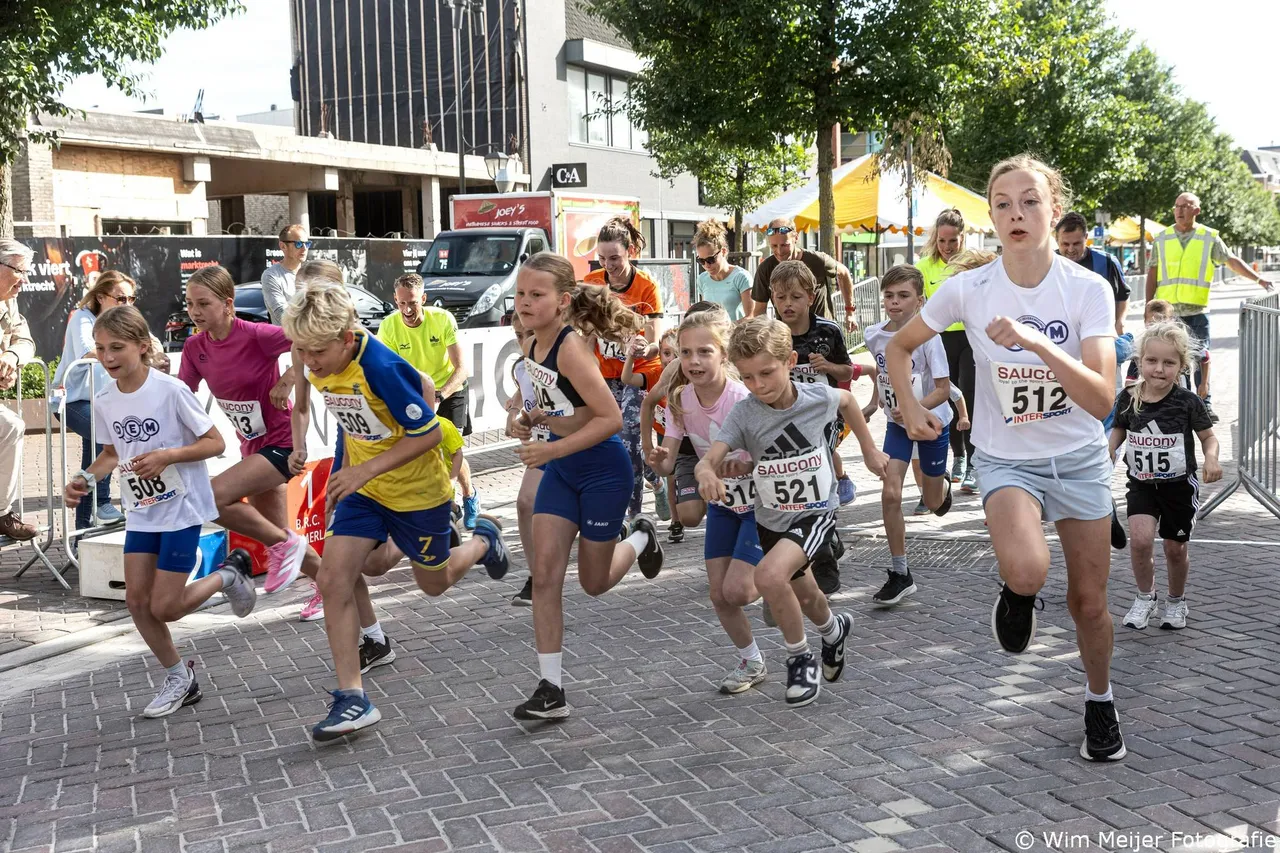 Start van de jeugdloop