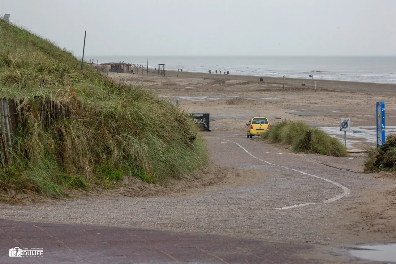 strand richting zuid
