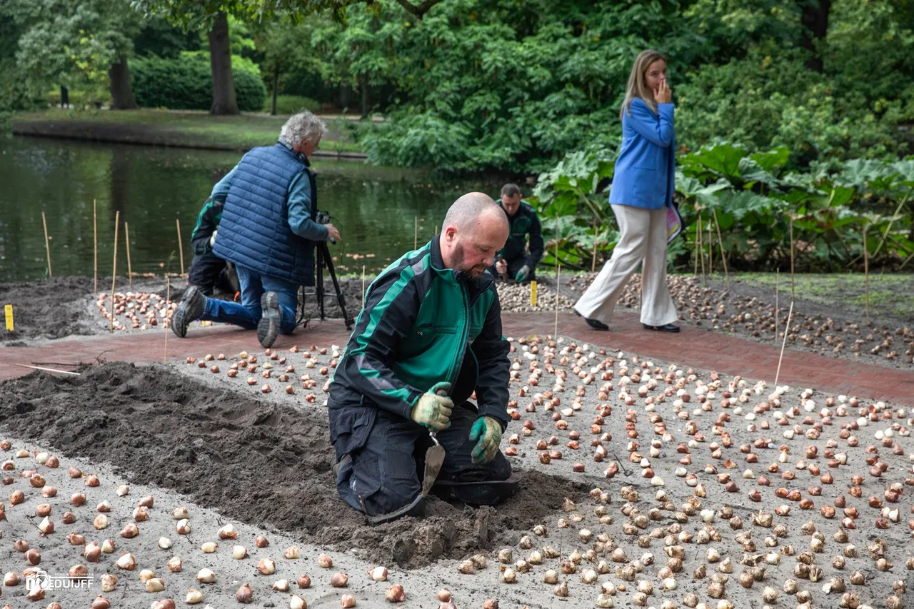 tuinman werkzaam