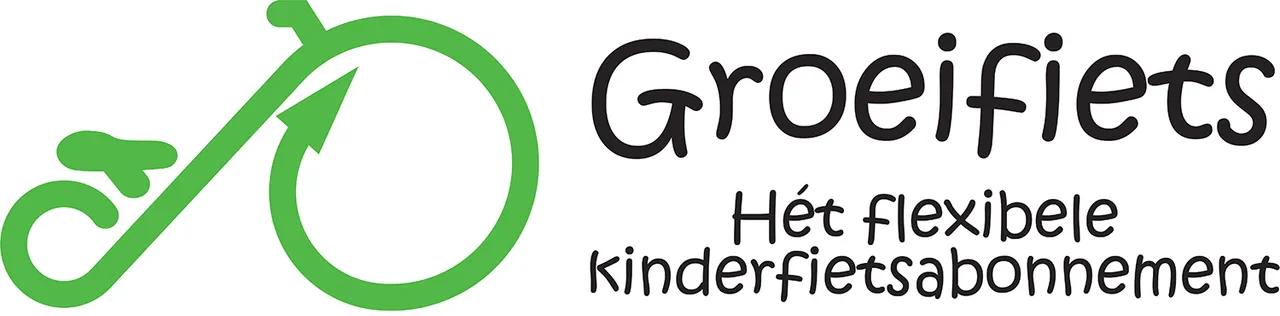 logo met tekst groeifiets het flexibele kinderfietsabonnement