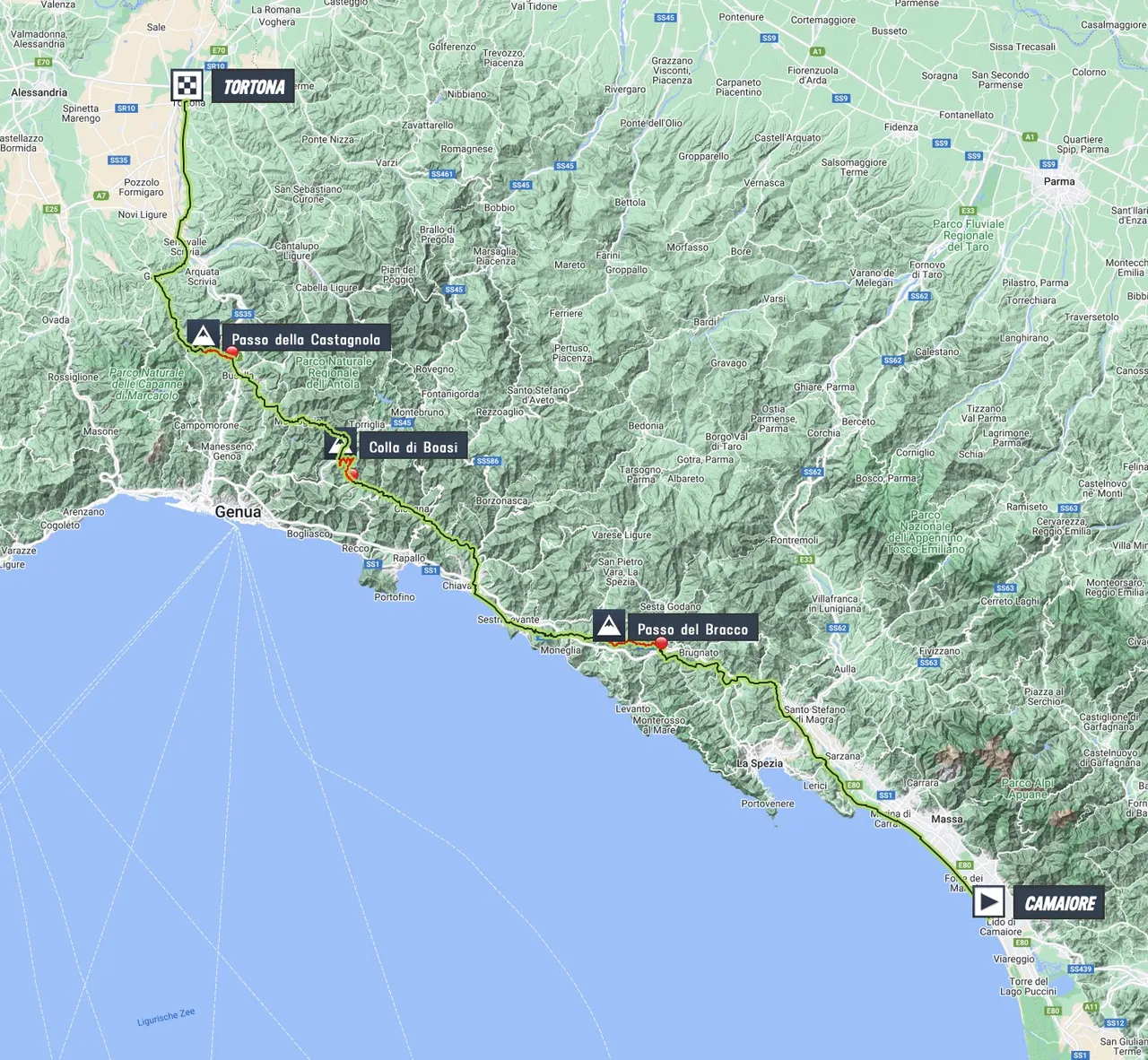 Mapa Giro de Italia 2023 etapa 11