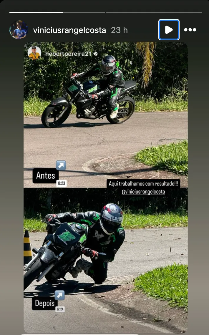Vinicius Rangel y su nueva afición.&nbsp;