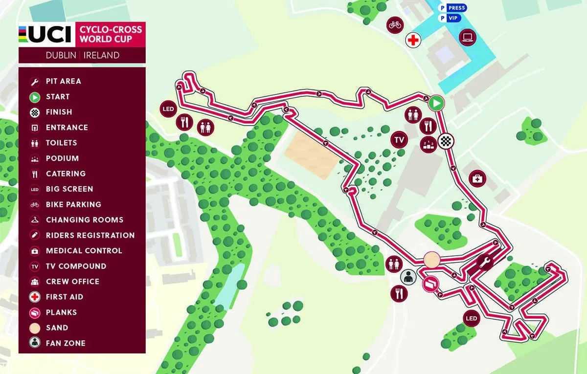 Mapa Copa del Mundo de Dublín 2024