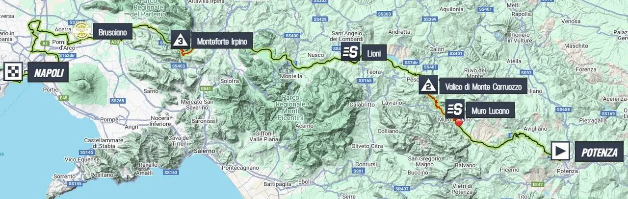 Mapa Giro de Italia 2025 etapa 6