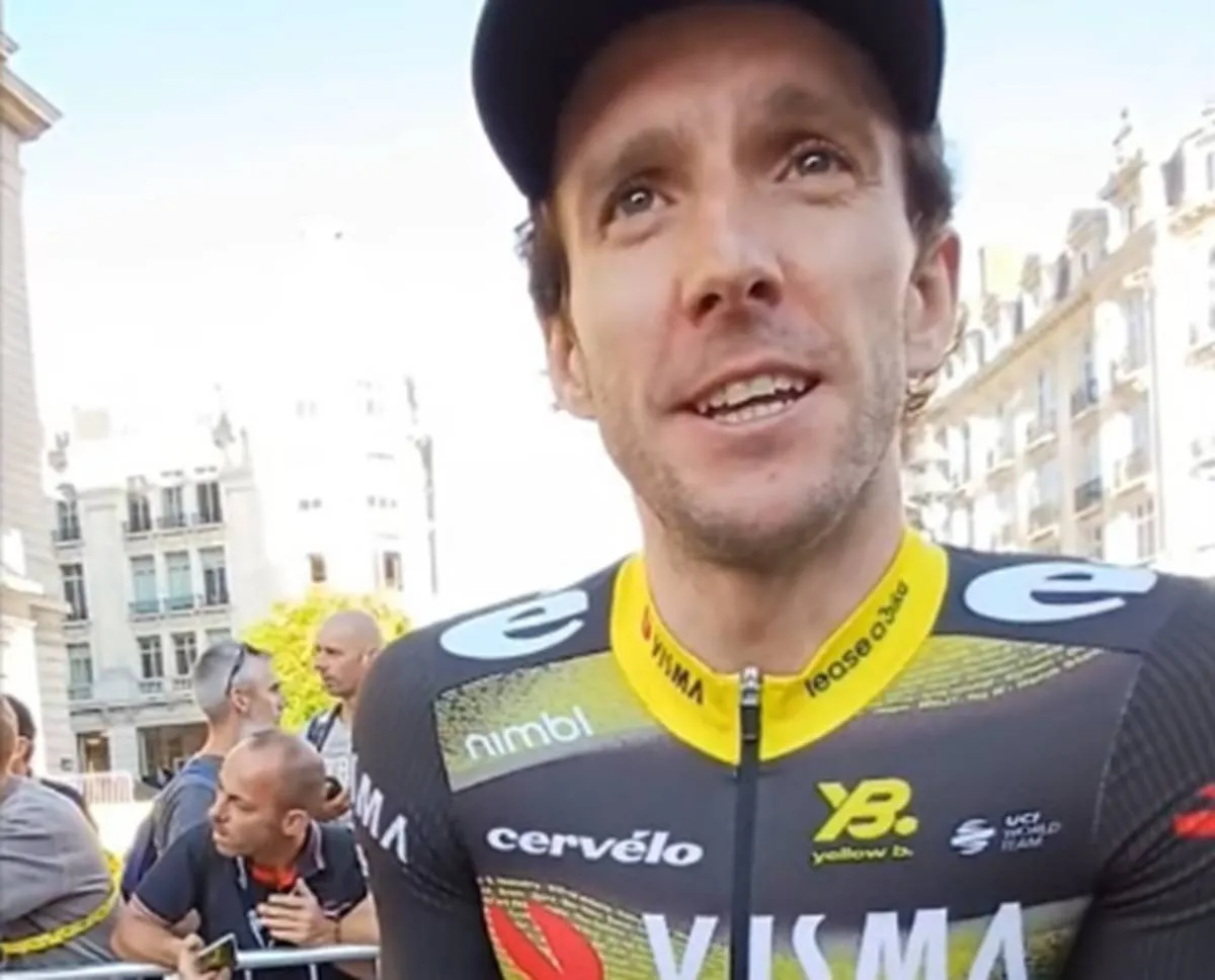 Simon Yates, en la presentación del Tour de Francia 2025