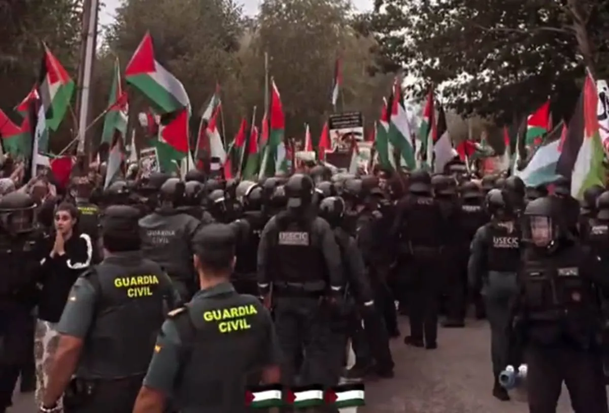 Los manifestantes pro-Palestina no permitieron que se finalizara la etapa.