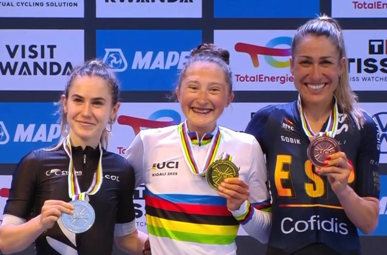 Mavi García subió al podio del Mundial Élite de Kigali 2025
