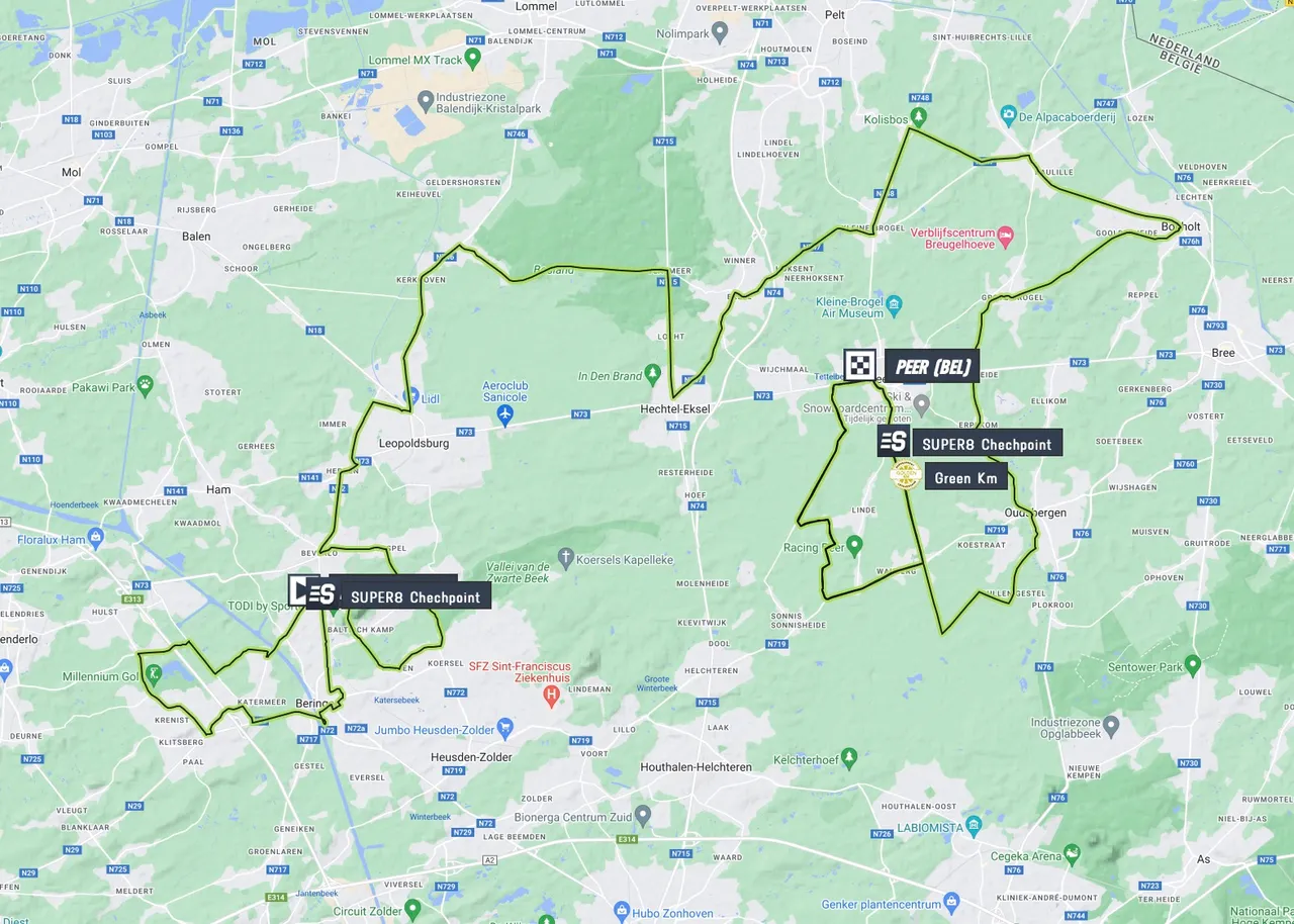 Mapa da etapa 4 do Tour 2023 da Renewi