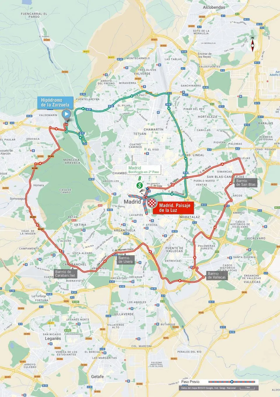 Map Vuelta a Espana 2023 stage 21