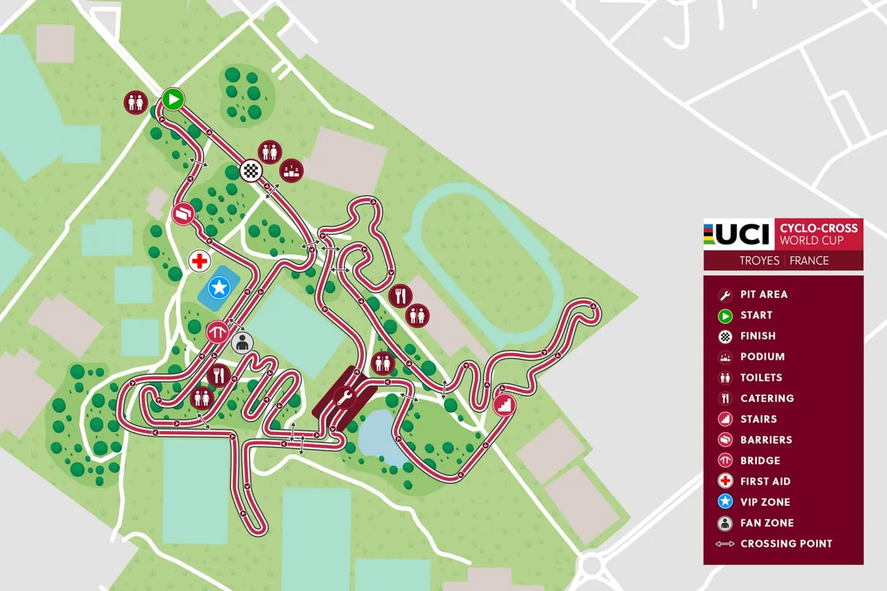 Mapa Taça do Mundo Troyes 2023