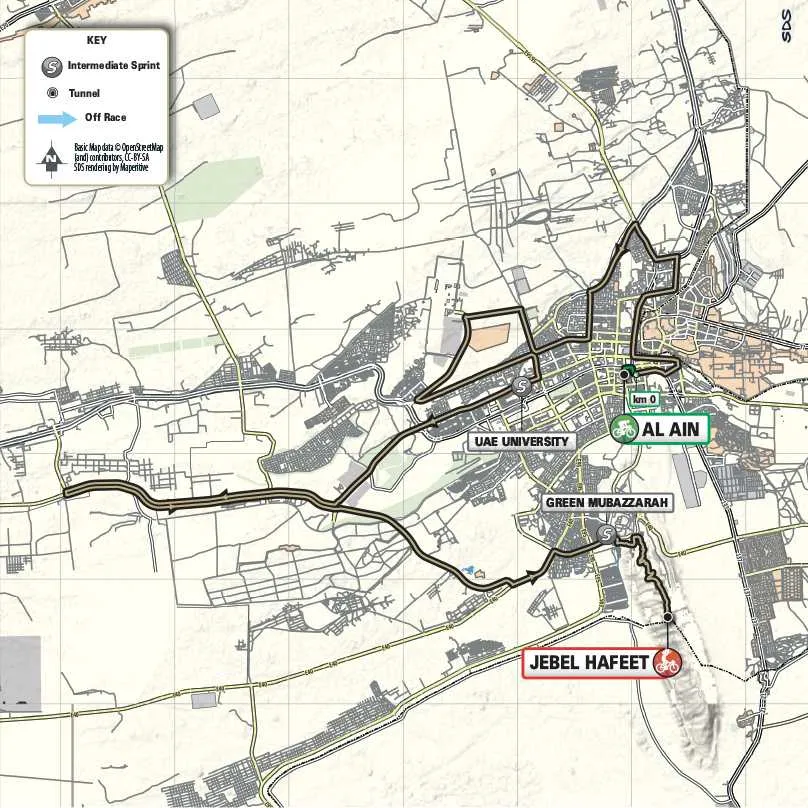 Map UAE Tour 2024 stage 7&nbsp;&nbsp;
