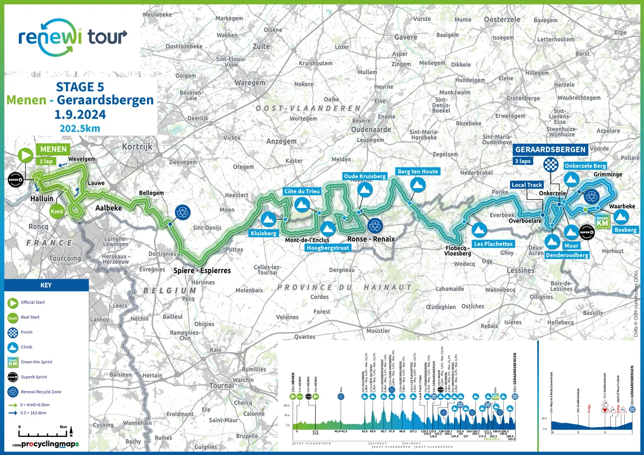 Map Renewi Tour 2024 stage 5