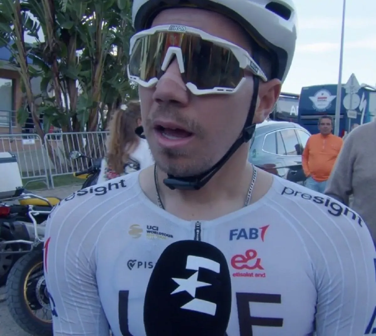 Rui Oliveira em conversa com a Eurosport antes de o júri atribuir uma vitória contestada a&nbsp;Fabio Christen.