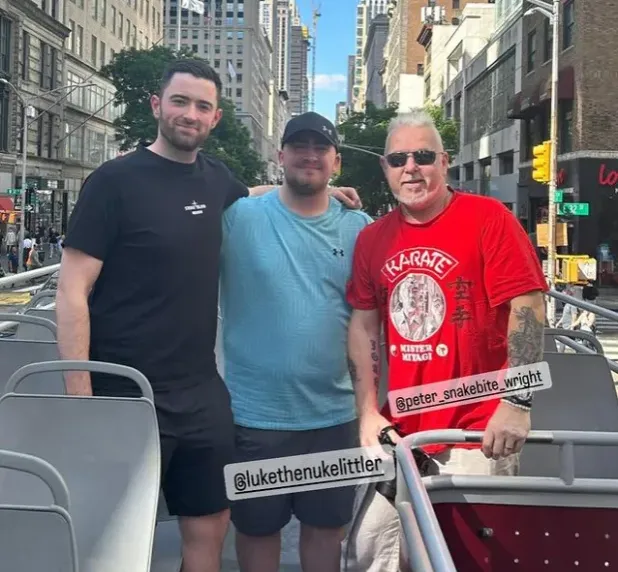 Luke Humphries, Luke Littler and Peter Wright in New York