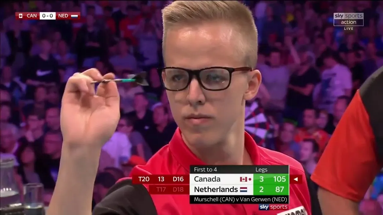 Dawson Murschell zorgde in 2019 voor stuntwerk tegen Michael van Gerwen op de World Cup of Darts