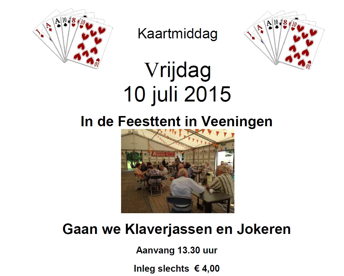 1 kaartmiddag