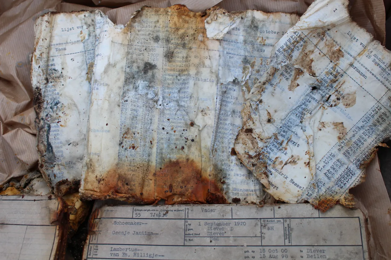 bladzijden uit het bevolkingsregister uit diever uit 1942 2