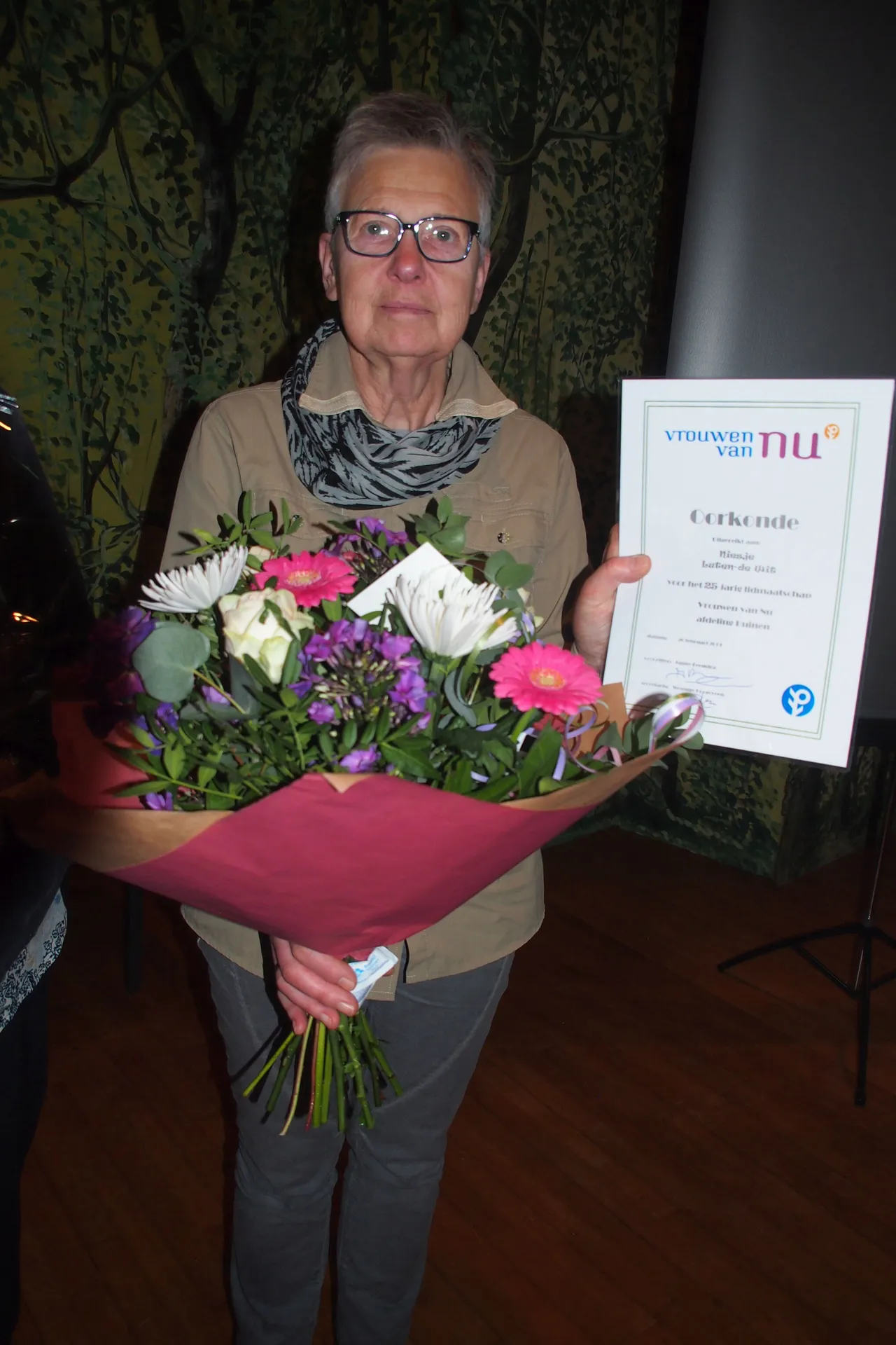 ruinen vr van nu niesje luten vvn ruinen 25 jaar lid