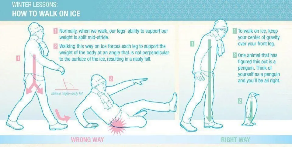 walk on ice