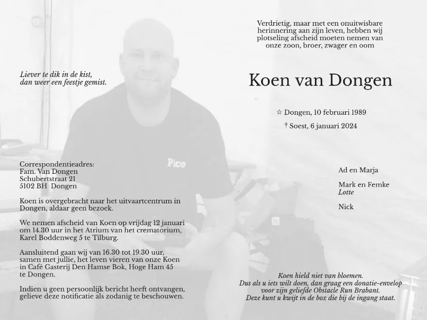 rouwkaart koen