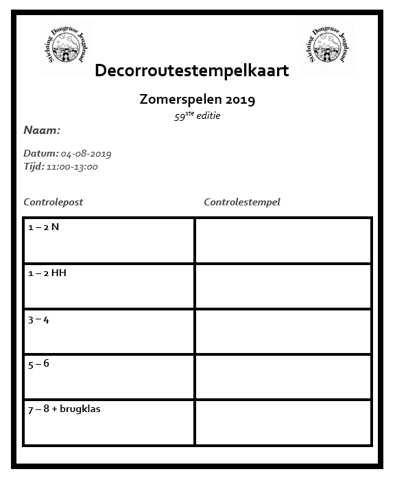 stempelkaart