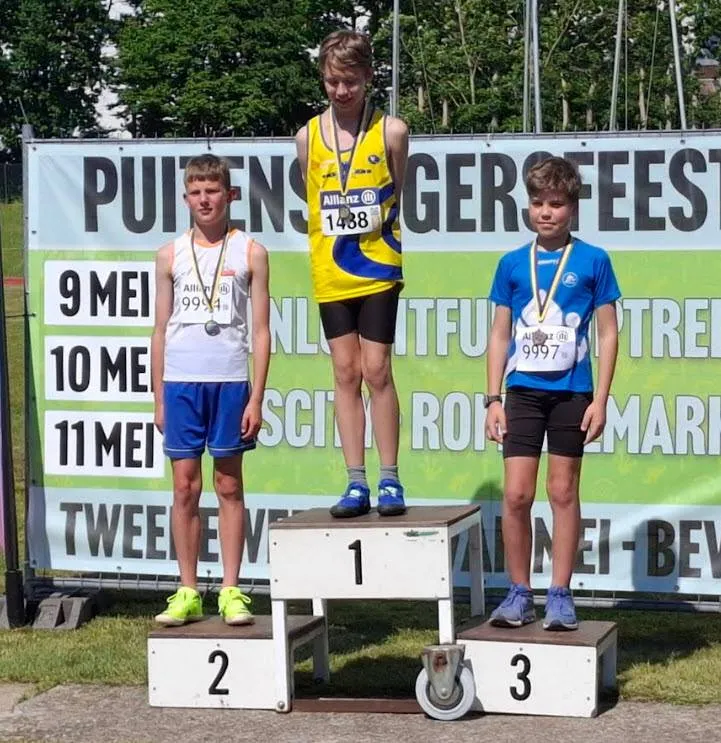 Maks pakt brons bij het speerwerpen