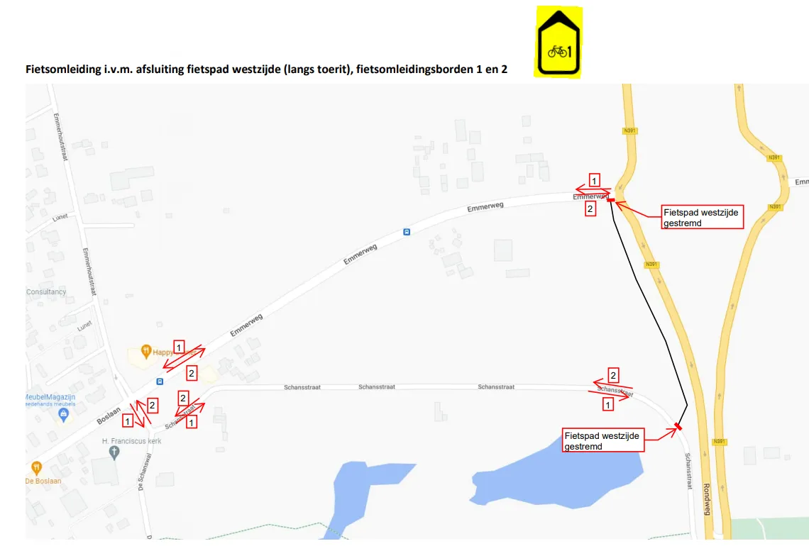 1 fietsomleiding emmerschans