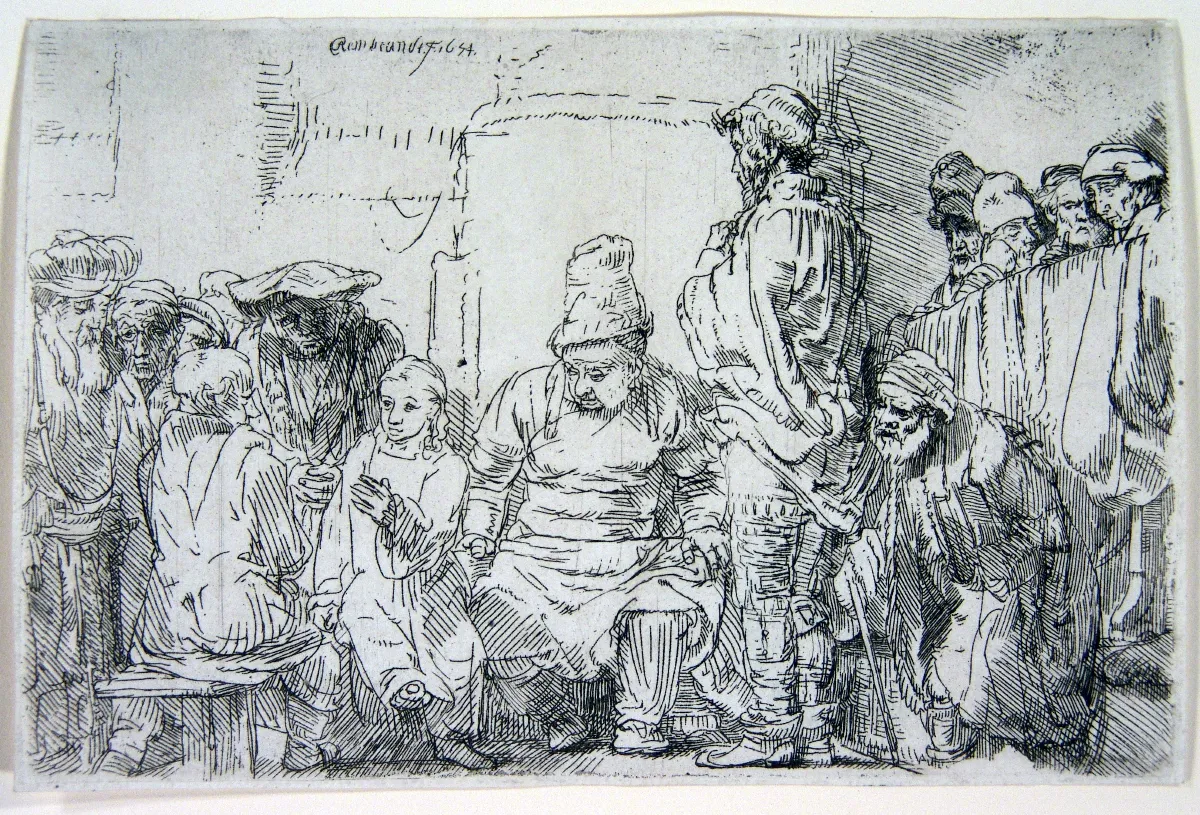 9 douwes rembrandt van rijn 064christ seated disputing with the doctors
